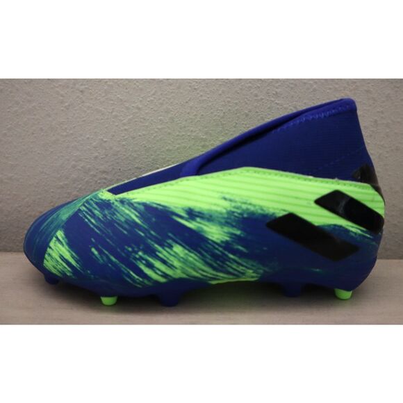 adidas FV2912 Youth Sz 10.5K Blue/Green Nemeziz 19.3 Firm Ground Soccer Cleats - Picture 6 of 13